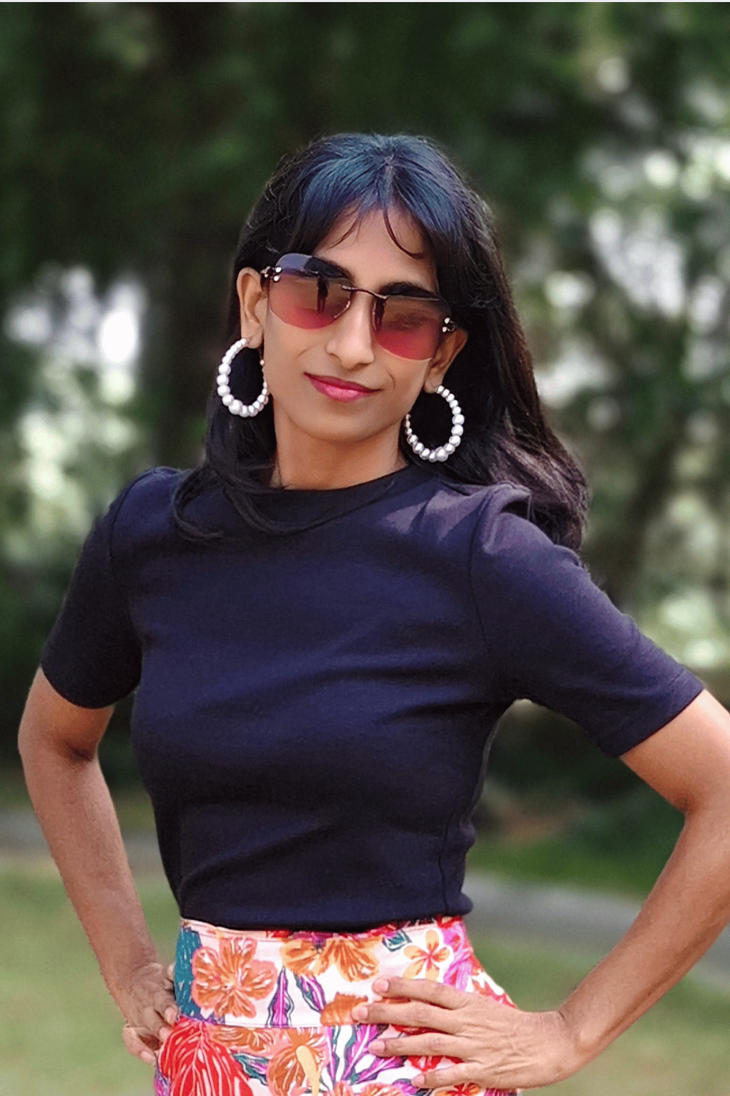 Black Ribbed Cotton Crop Top