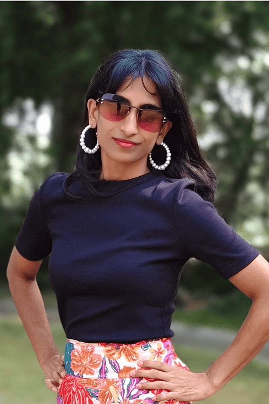 Black Ribbed Cotton Crop Top