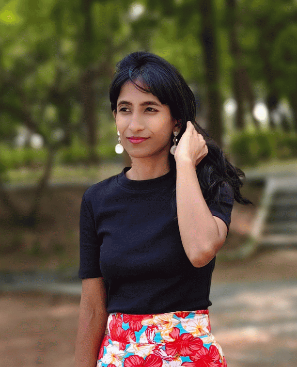 Red Hibiscus Maxi Wrap Skirt & Black Ribbed Crop Top Combo