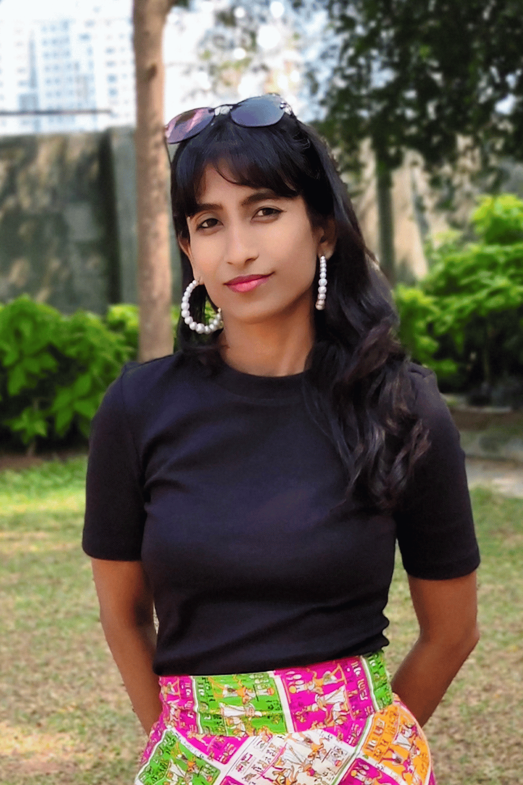 Black Ribbed Cotton Crop Top