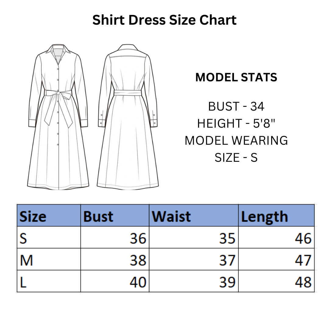 Peach Midi Shirt Dress with Belt